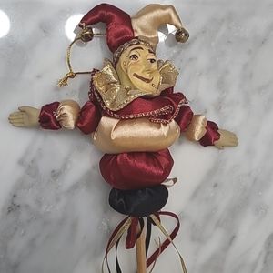 Wayne Kleski Katherine's Collection Jester Stick Ornament